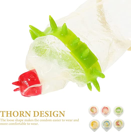 Condón con protuberancias