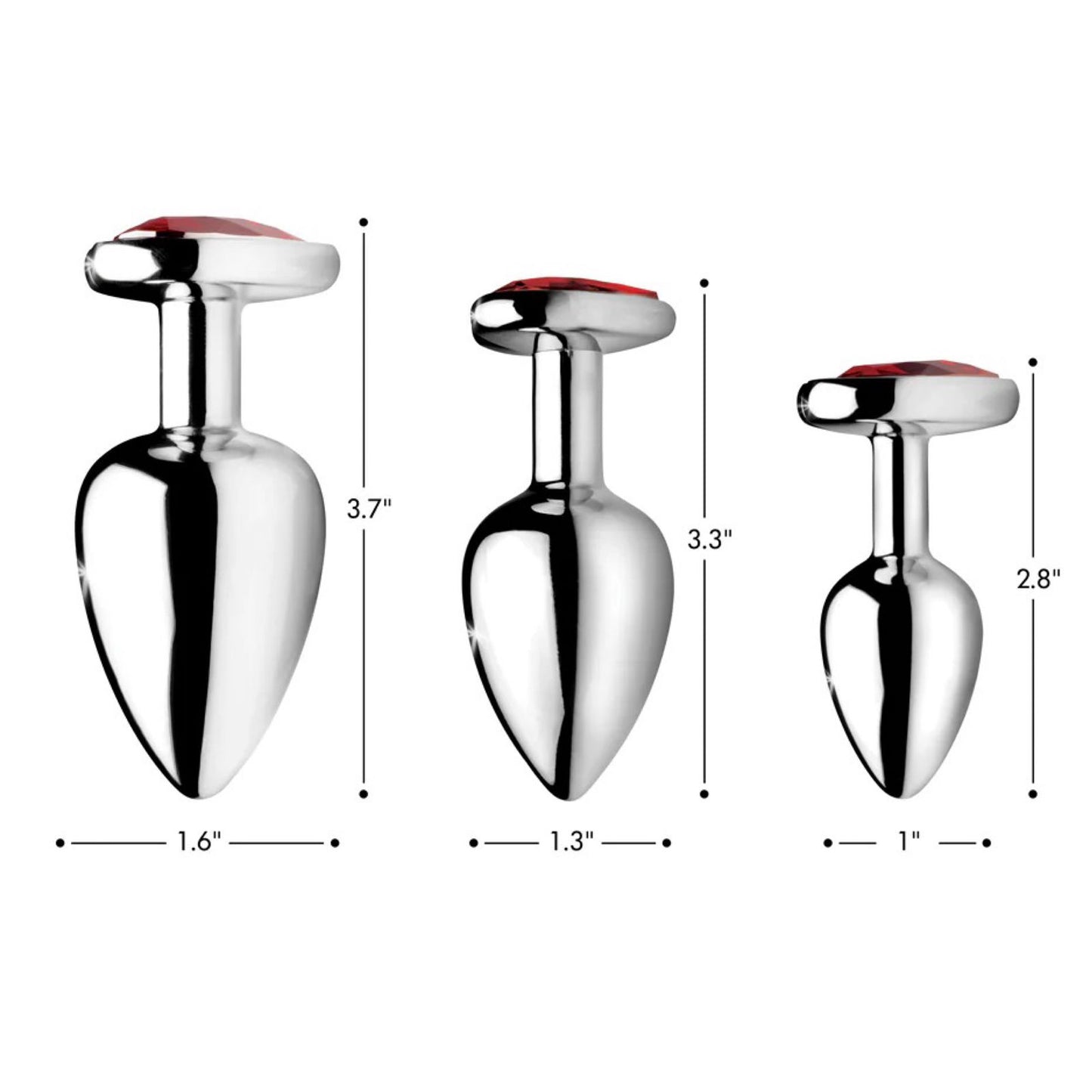 Heart Red Tapón anal